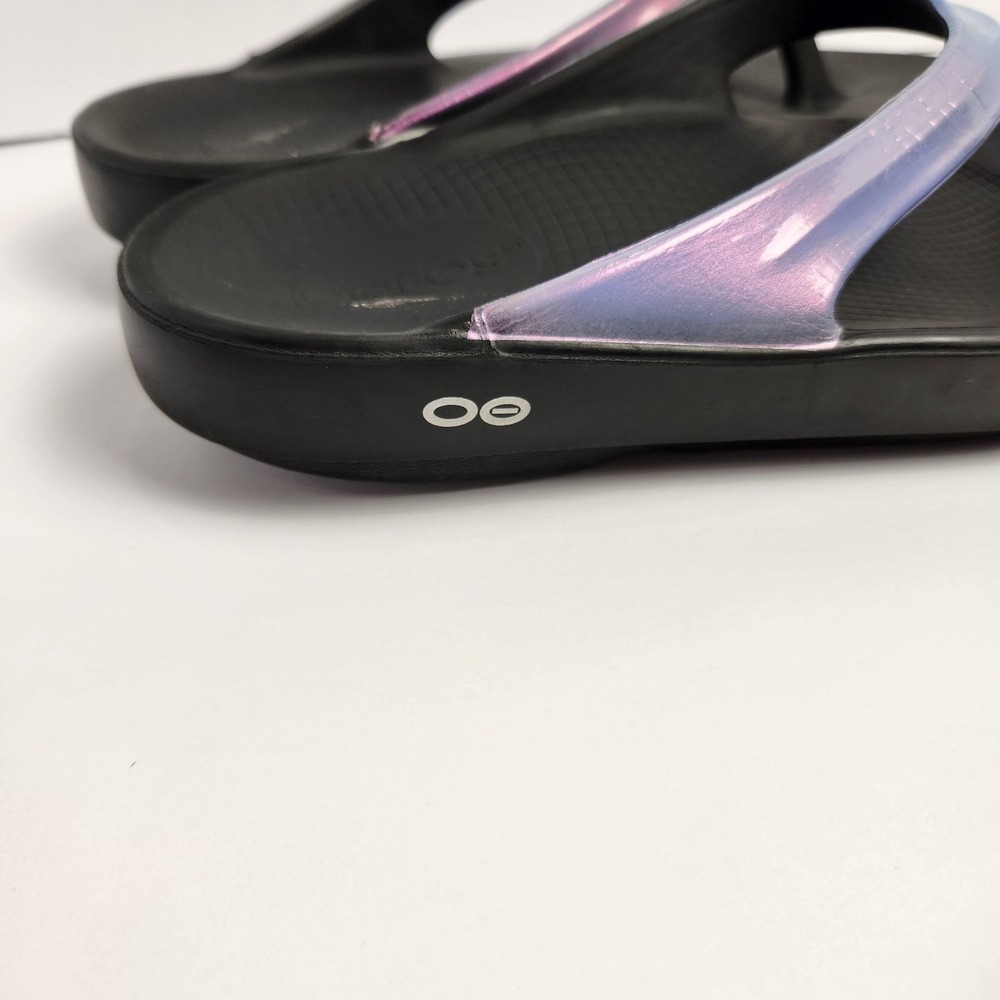 Oofos Oolala Women's Luxe Frost Sandals Size W9 - Picture 7 of 9